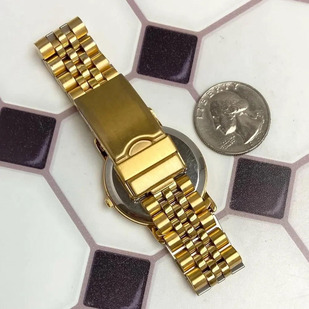 Vintage CSI Swiss Quartz Columbia University Gold-Plated Unisex Dress Watch